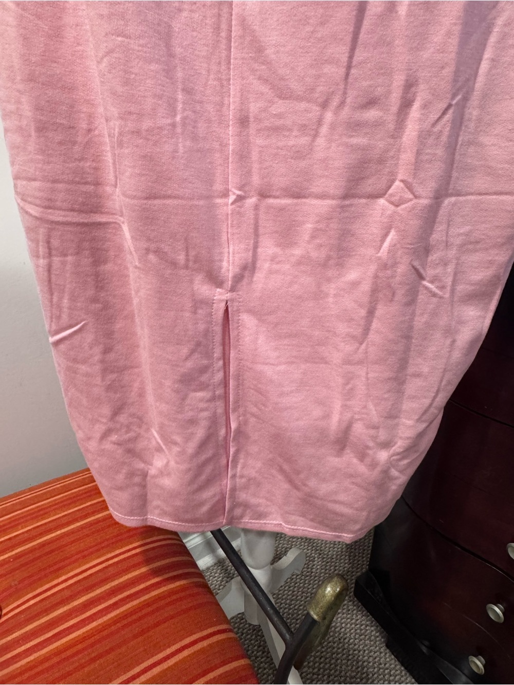 Soft Pink Sleeveless Pullover Cropped Top and Skirt - Picture 9 of 13